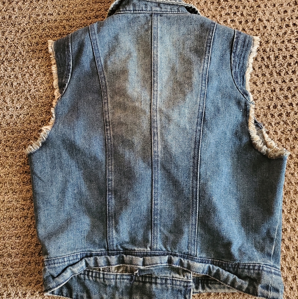 Denim Motor Vest - Picture 2 of 4